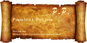 Papolczi Polina névjegykártya