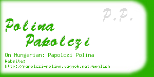 polina papolczi business card